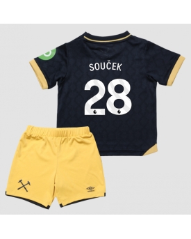 Billige Fotballdrakt West Ham United Tomas Soucek #28 Replika Tredjedraktsett Barn 2025-26 Kortermet (med bukser)